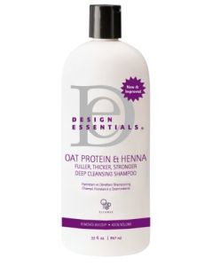 Design Essentials Oat Protein & Henna Organic Cleanse Shampoo 8oz