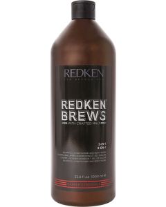      Redken Brews 3-in-1 Shampoo Conditioner & Body Wash 33.8oz 